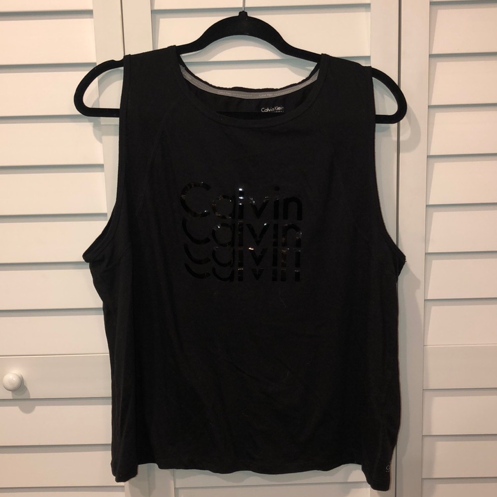 Calvin Klein performance black workout top